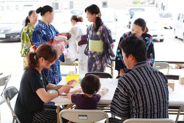 浴衣で見学会