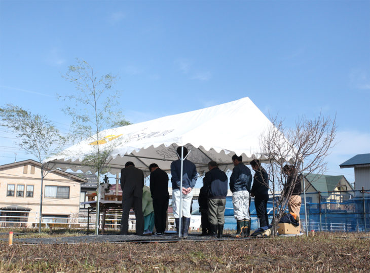 ｜上刈の家｜地鎮祭｜上越・糸魚川・妙高の工務店｜新築・リフォーム｜自然素材の注文住宅｜キノイエ｜カネタ建設｜高気密高断熱｜パッシブデザイン｜