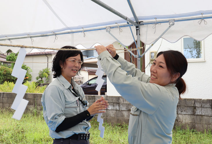 ｜地鎮祭｜スタートミーティング｜着工式｜上越・糸魚川・妙高の家づくり｜木の家をつくる工務店｜新築・リフォーム｜自然素材の注文住宅｜キノイエ｜カネタ建設｜高気密高断熱｜パッシブデザイン｜