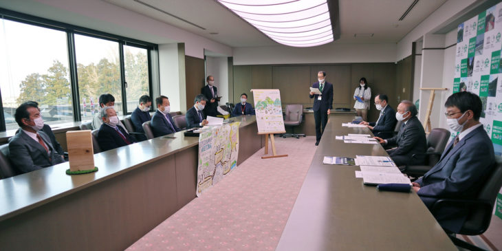 糸魚川市長訪問｜緑でつなぐ未来創造会議｜ビジョンマップ｜３M｜糸魚川杉