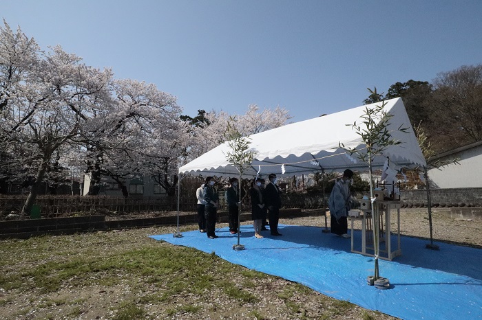 ｜キノイエ｜地鎮祭｜陀羅尼町の家｜上越｜木の家｜新築・リフォーム｜注文住宅｜キノイエ｜カネタ建設｜高気密高断熱｜パッシブデザイン｜